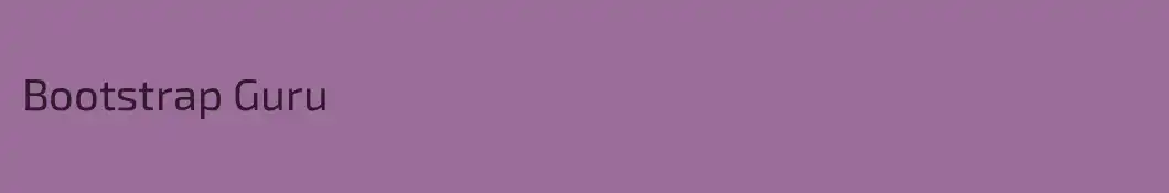 Bootstrap Guru